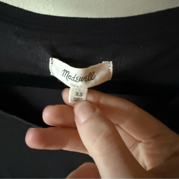 Madewell Black Long Sleeve Tee - Picture 3 of 4